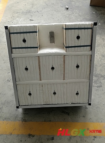 焦罐蓋耐火纖維爐襯結構示意圖 焦罐蓋耐火纖維爐襯結構示意圖