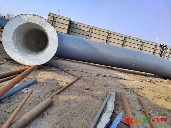 石灰窯脫硝煙道保溫